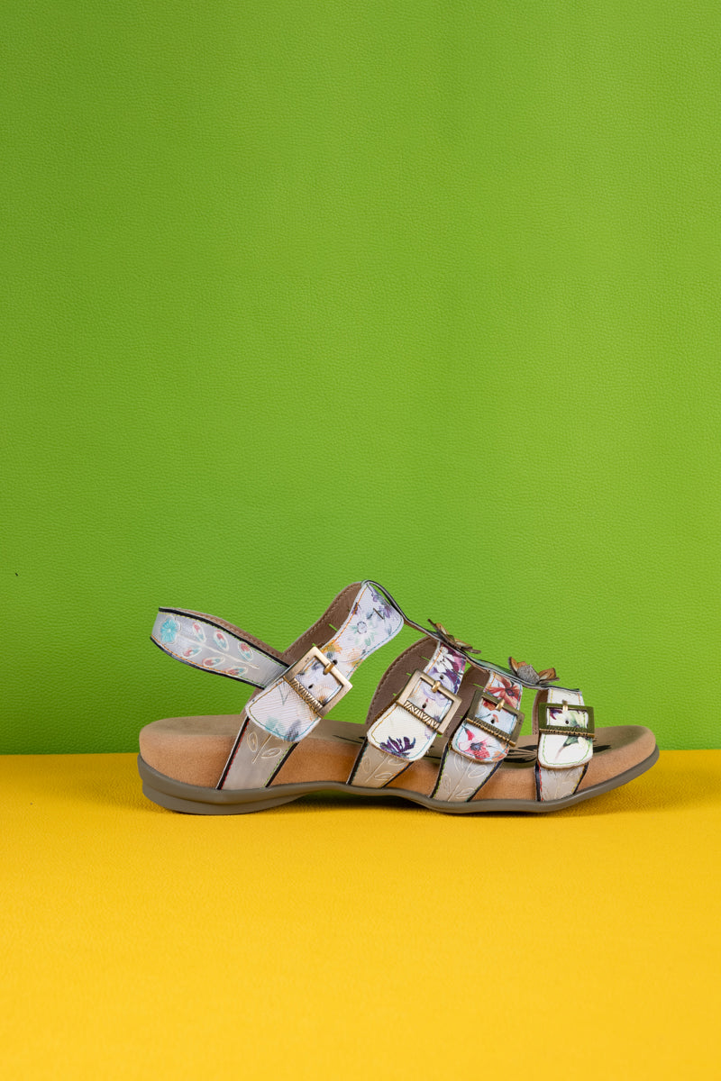 Soffia | Willa Footbed Leather Strappy Sandal