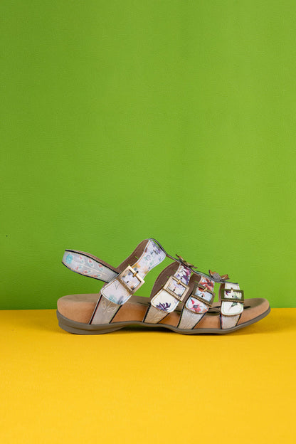 Soffia | Willa Footbed Leather Strappy Sandal