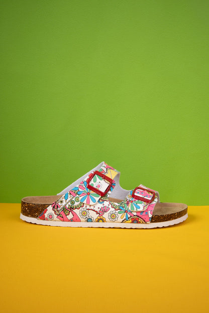 Maibulun | Lovey Dovey Printed Double Strap Sandal