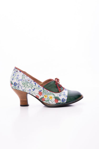 Soffia | Lily Kitten Heel Leather Pump