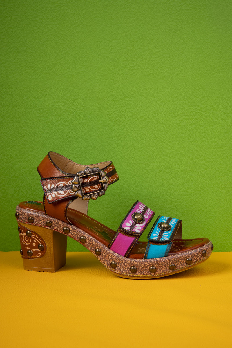 Soffia | Kind of a Big Deal Rivet Studded Leather Sandal