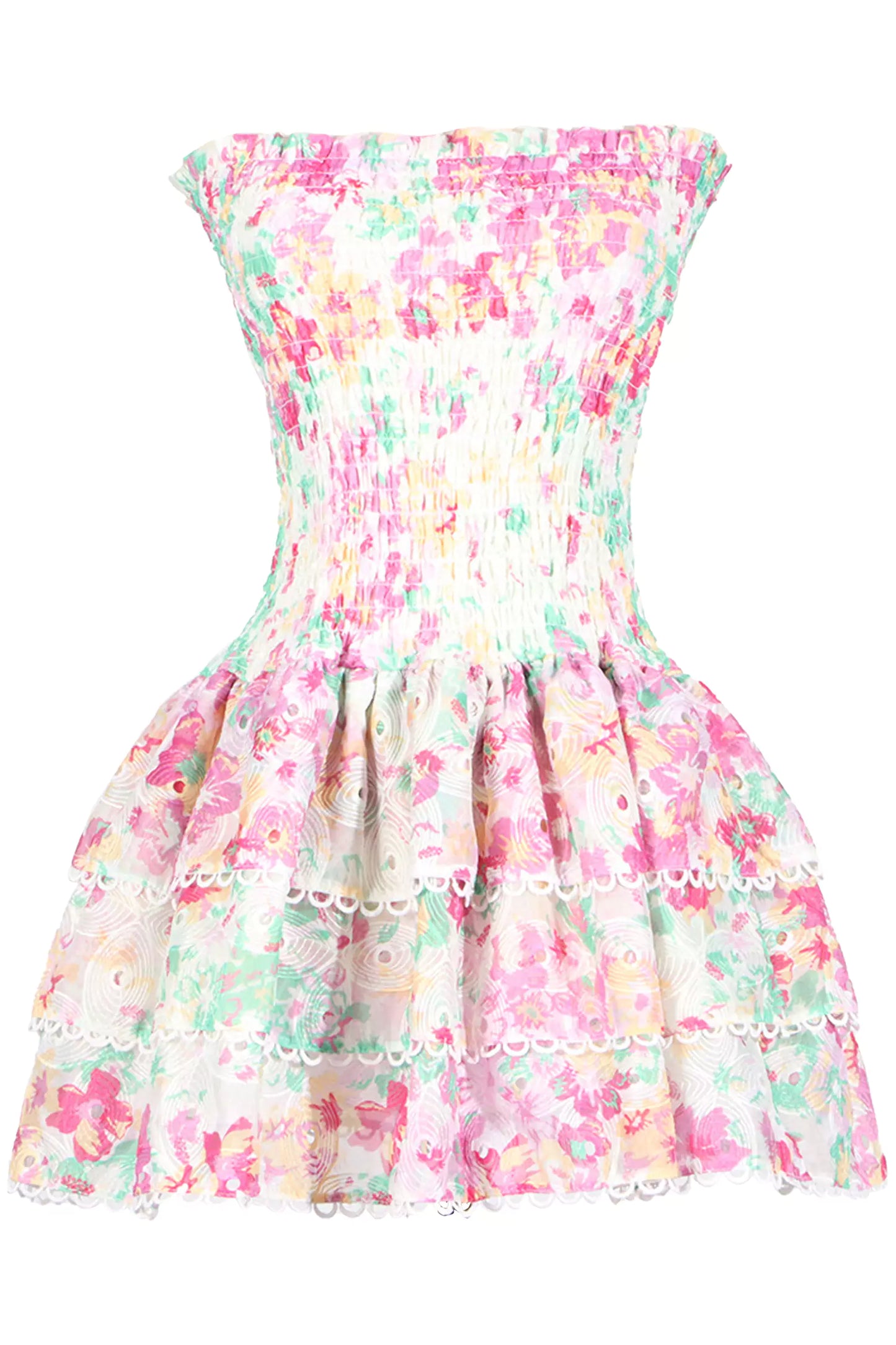 Mercy White Ruched Mini Dress