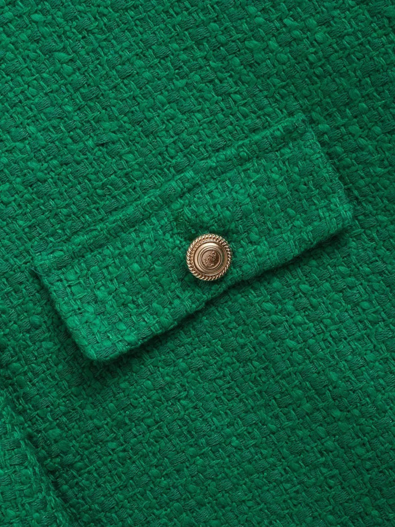 Classic Style Green Cardigan