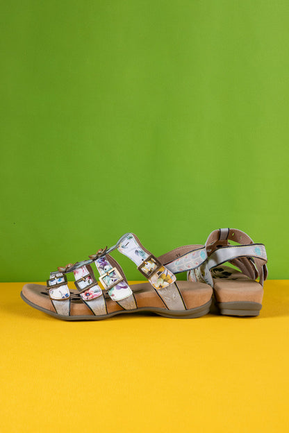 Soffia | Willa Footbed Leather Strappy Sandal