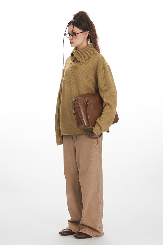 Cozy High Neck Loose Fit Sweater