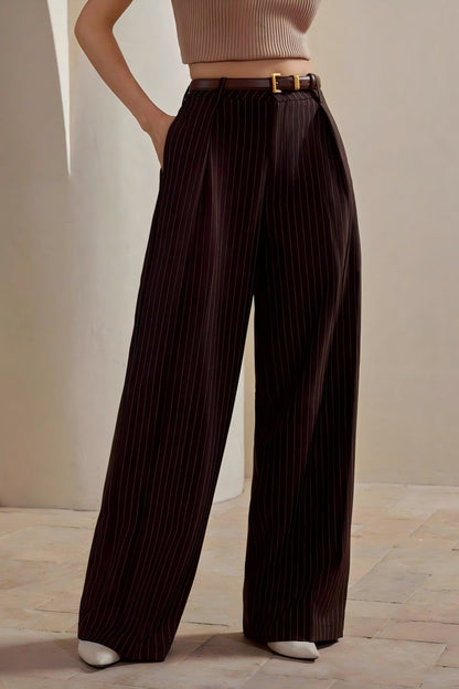 Stripe Wide Leg Pants