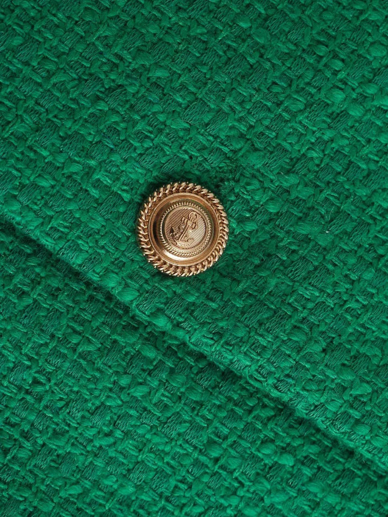 Classic Style Green Cardigan