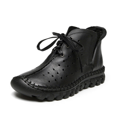 Autumn Flat Hole Breathable Ankle Boots