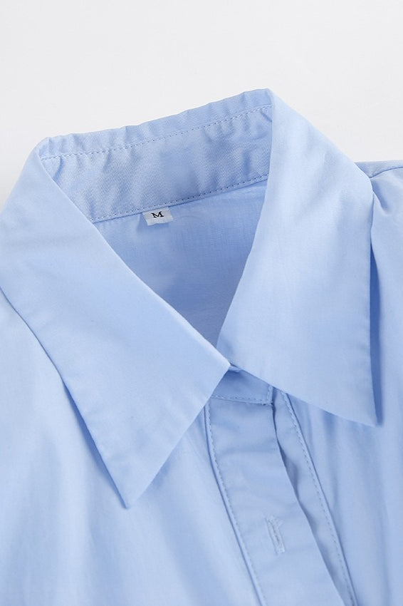 Cotton Tie Blouse