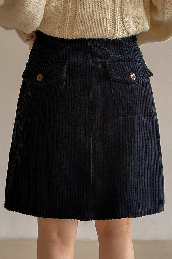 Cord Mini Skirt