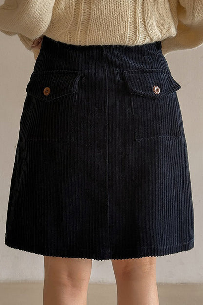 Cord Mini Skirt