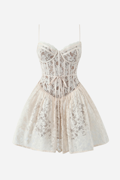 Lace Corset Mini Dress