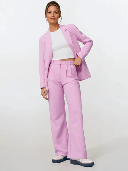 High Waist Wide-leg Pants