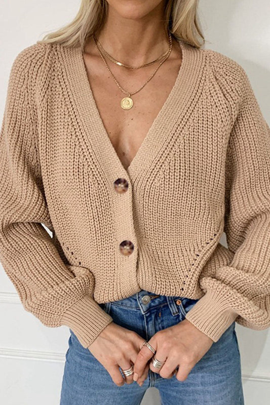 Cardigan V Neck Sweaters(5 Colors)
