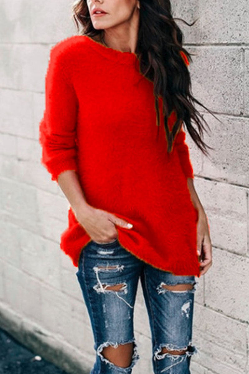 Street O Neck Sweaters(12 Colors)
