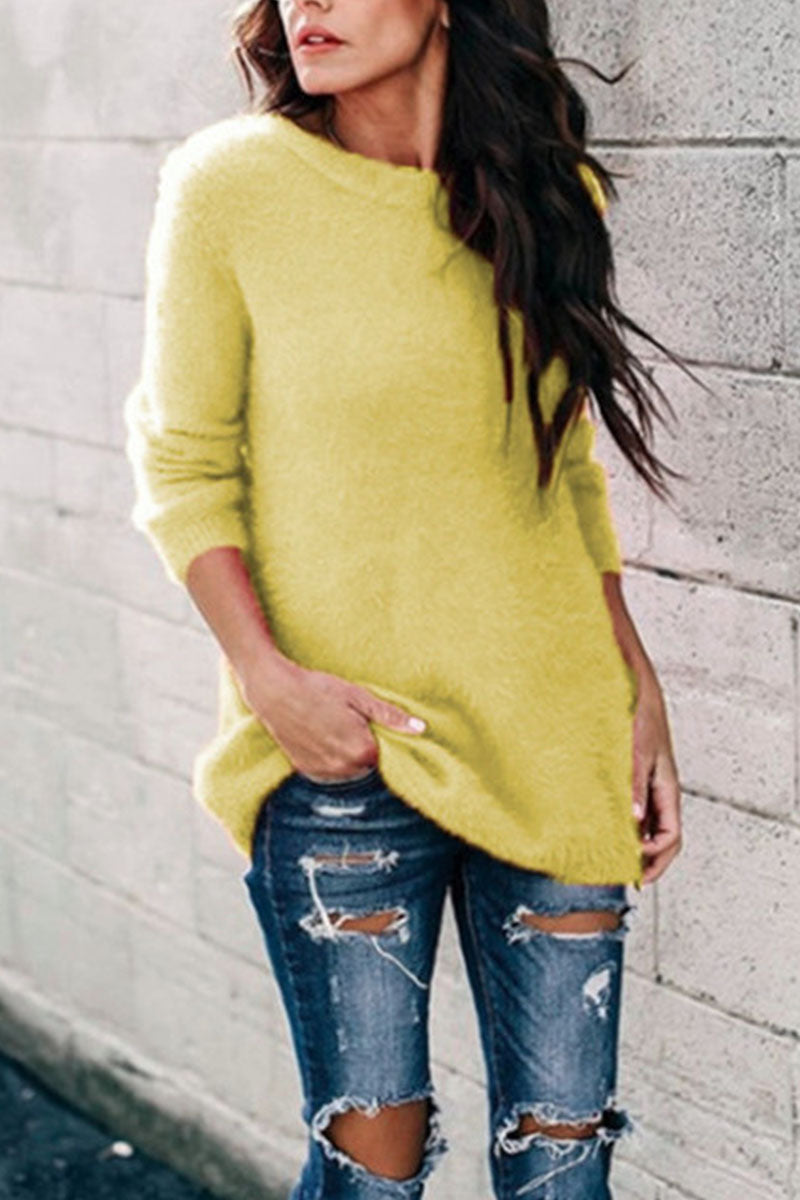Street O Neck Sweaters(12 Colors)