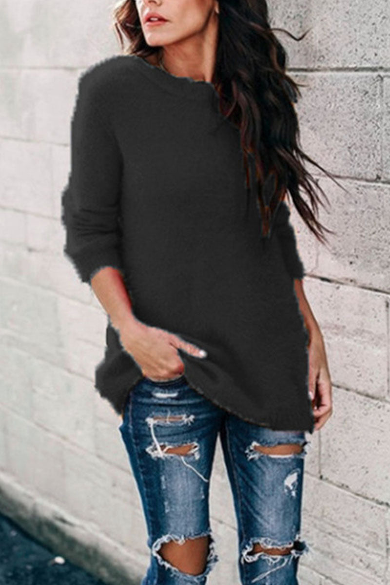 Street O Neck Sweaters(12 Colors)