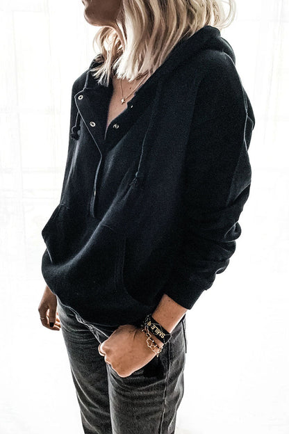 Patchwork Hooded Collar Hoodies(5 Colors)