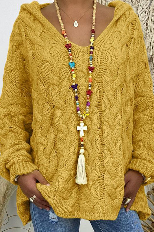 Street Patchwork Hooded Collar Sweaters(16 Colors)
