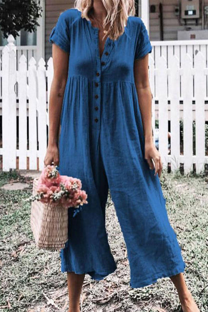 O Neck Straight Jumpsuits