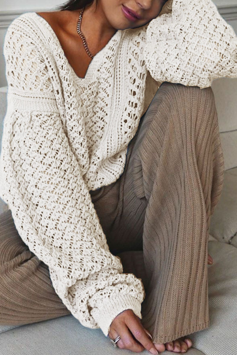 Street V Neck Sweaters(5 Colors)