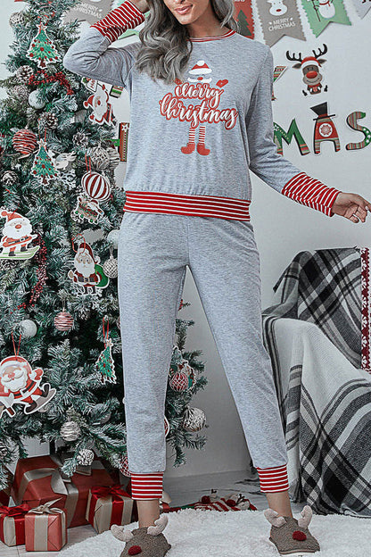 Living Print Patchwork O Neck Two Pieces