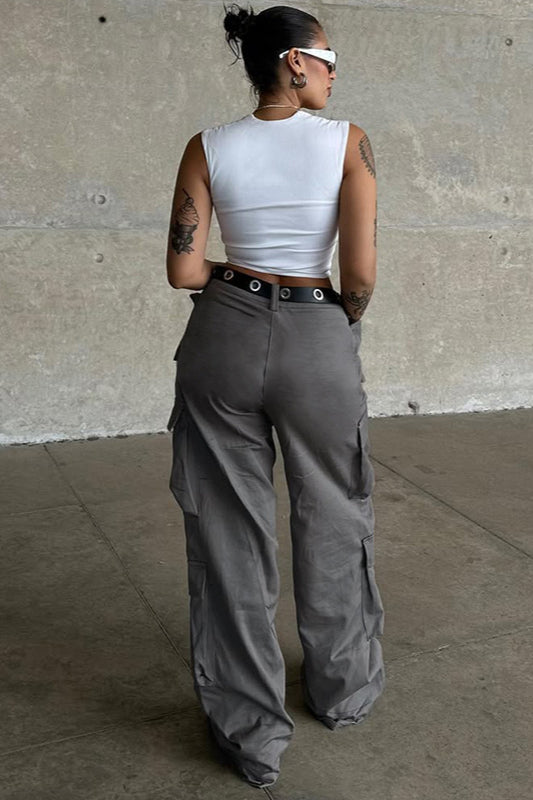 High-street Loose Fit Multi-pocket Cargo Pant