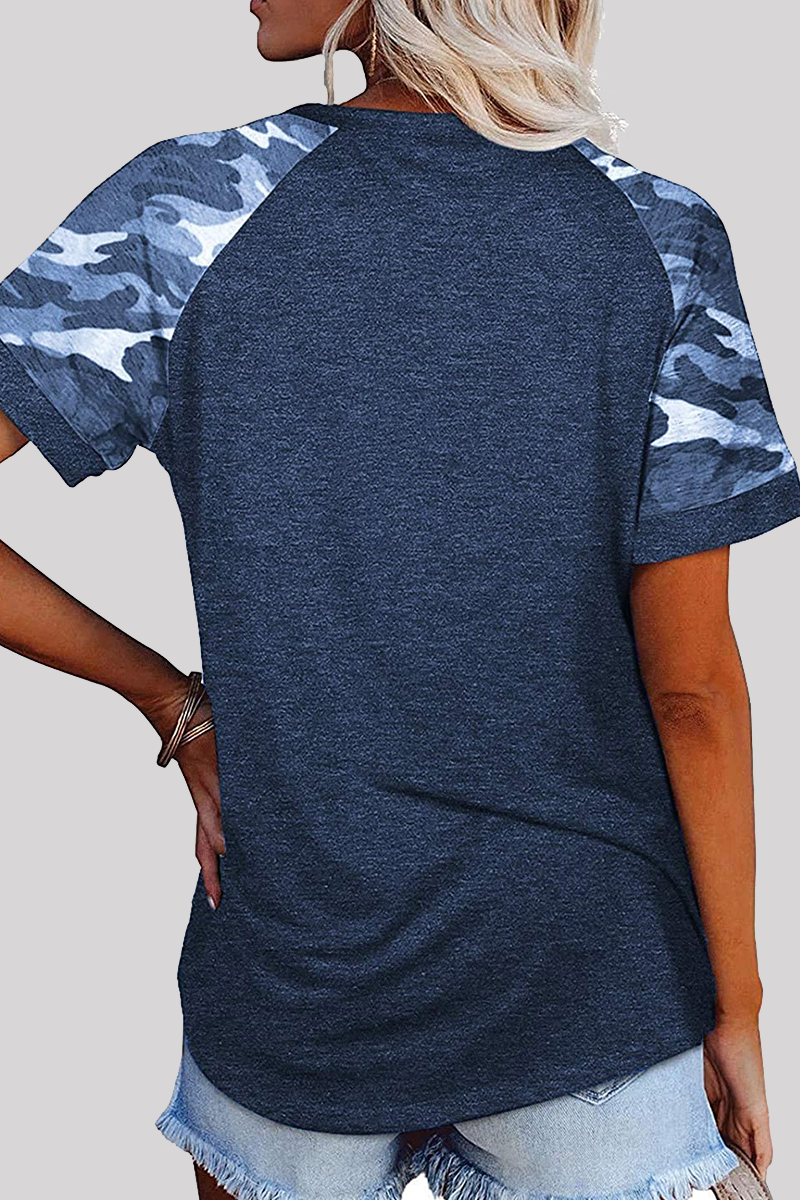 Print Basic O Neck T-shirts(6 Colors)