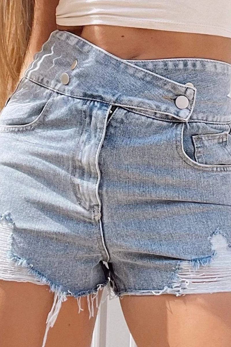 Street Tassel High Waist Denim Shorts