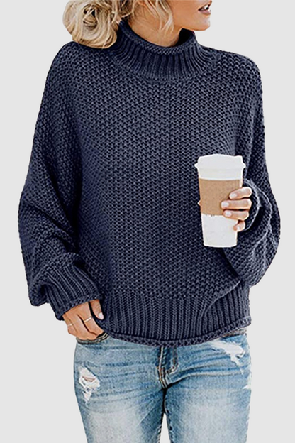 Patchwork Turtleneck Sweaters(11 Colors)