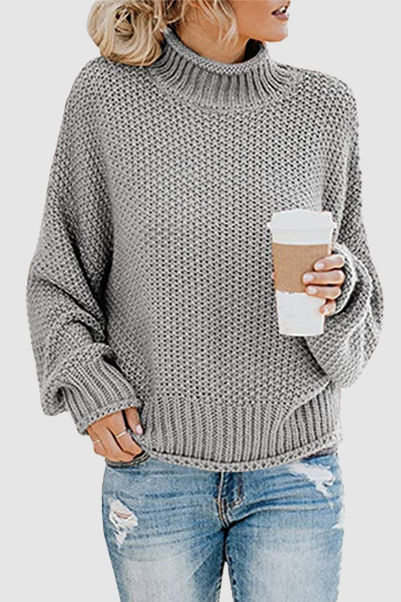 Patchwork Turtleneck Sweaters(11 Colors)