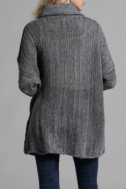 Split Joint Turtleneck Tops Sweater