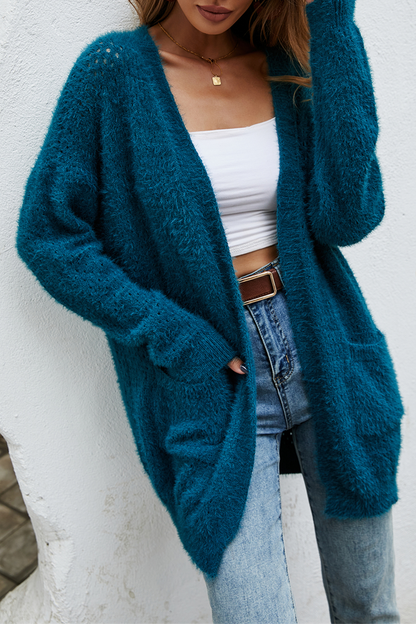Patchwork Pocket Tops Sweater