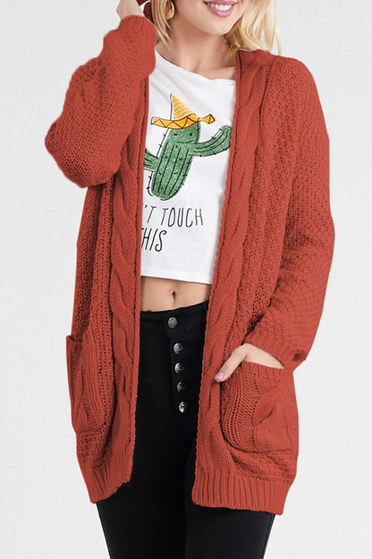 Patchwork Pocket Tops Sweater