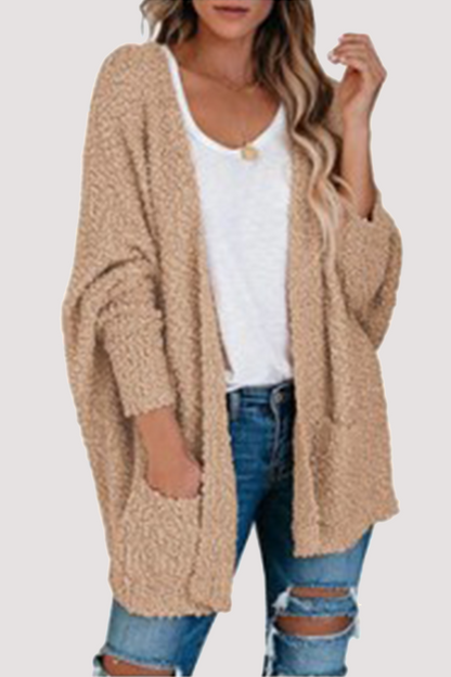 Pocket V Neck Tops Sweater(8 Colors)