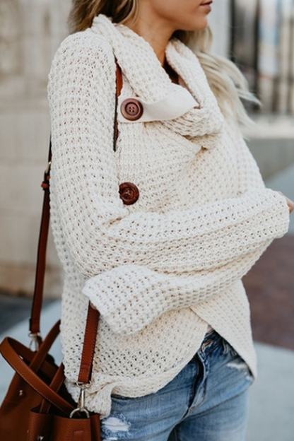 Buckle Turtleneck Sweaters(6 Colors)
