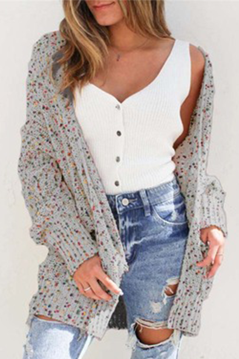 Patchwork Pocket Tops Sweater(7 Colors)