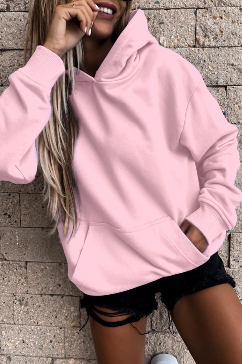 Street Patchwork Pocket Hooded Collar Hoodies(4 Colors)