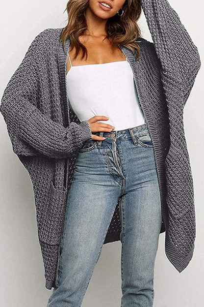 Pocket V Neck Tops Sweater(10 Colors)