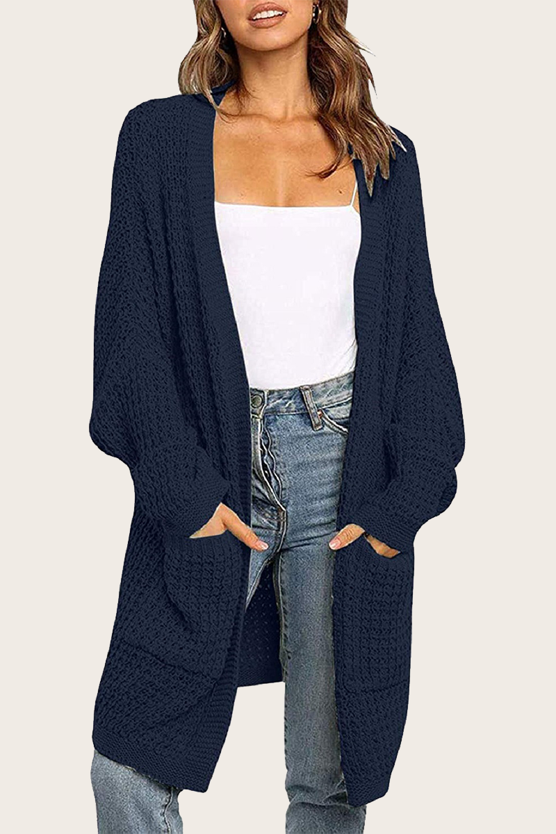 Pocket V Neck Tops Sweater(10 Colors)