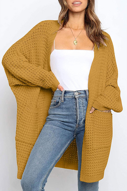 Pocket V Neck Tops Sweater(10 Colors)