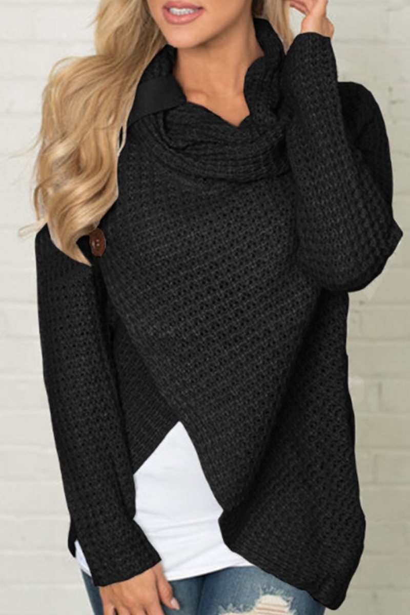 Buckle Turtleneck Sweaters(6 Colors)