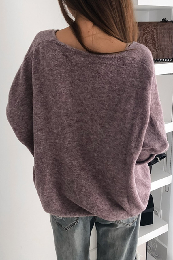 Basic V Neck Sweater(4 Colors)