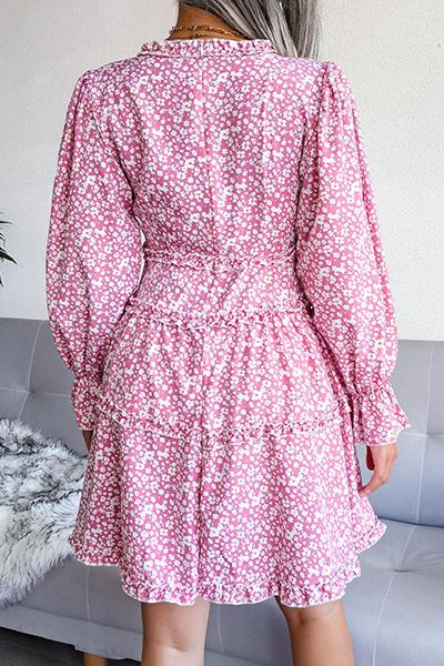 Patchwork Stringy Selvedge V Neck Waist Skirt Dresses