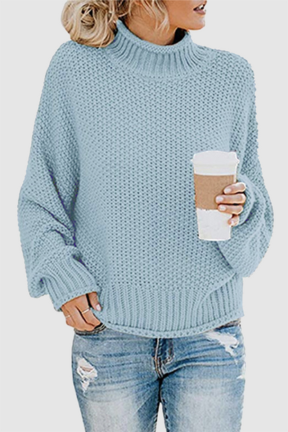 Patchwork Turtleneck Sweaters(11 Colors)