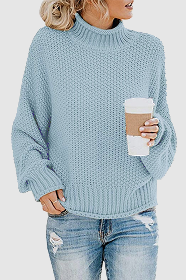 Patchwork Turtleneck Sweaters(11 Colors)