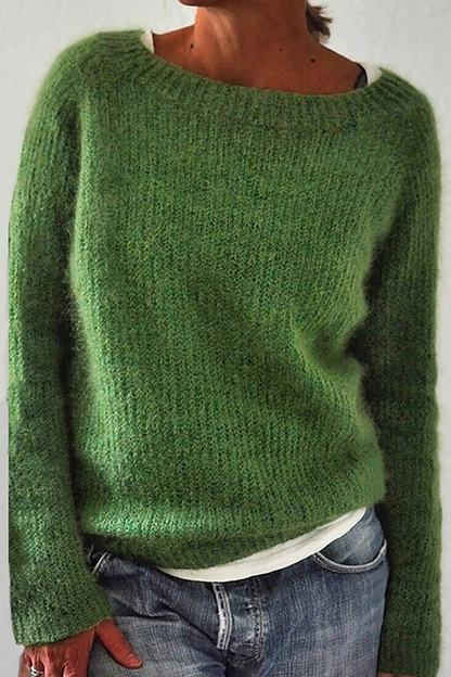 Basic O Neck Tops Sweater(6 Colors)