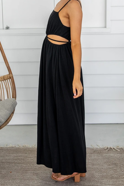 Hollowed Out Spaghetti Strap Cake Skirt Dresses
