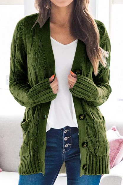 Split Joint Buckle Cardigan Collar Tops(5 Colors)