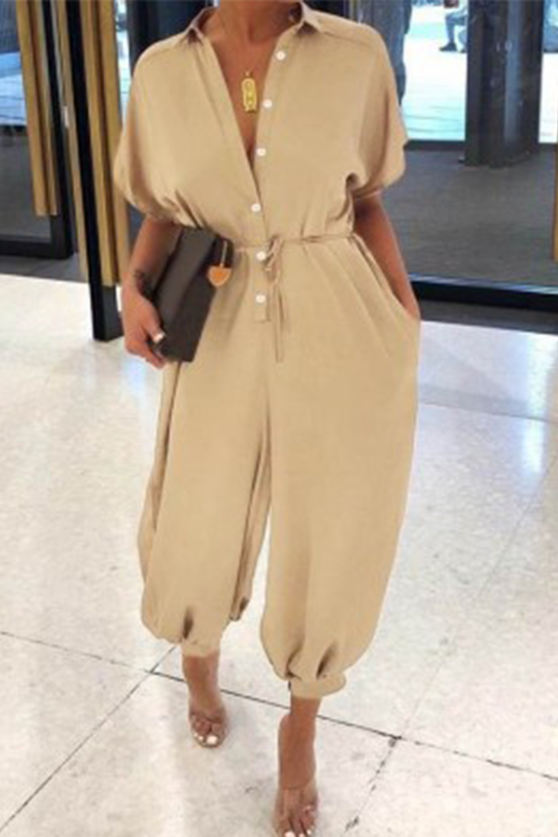 Patchwork V Neck Harlan Jumpsuits